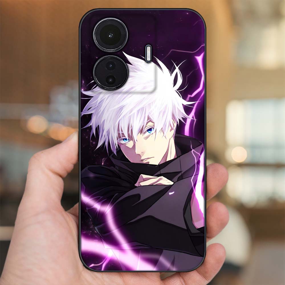 Ốp lưng Vivo S15e viền đen in hình Satoru Gojo Jujutsu Kaisen Chú Thuật Hồi Chiến