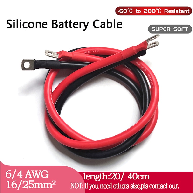 Dây Cáp Nối Pin 6 / 4 awg 16 / 25mm2 Bằng Đồng Chuyên Dụng