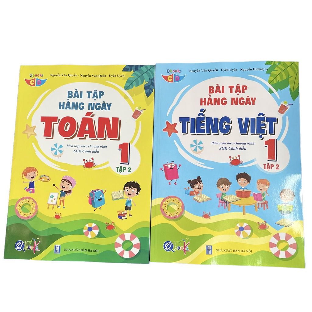 Sách - Bài Tập Hằng Ngày Toán + Tiếng Việt Lớp 1 - Cánh Diều - Tập 2
