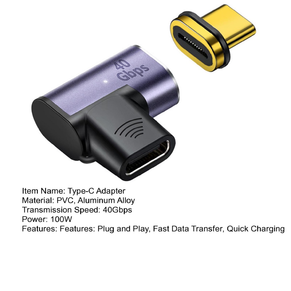 Đầu chuyển đổi LENOVO từ tính 2 trong 1 100W PD bằng hợp kim nhôm chuyên dụng thích hợp cho điện thoại