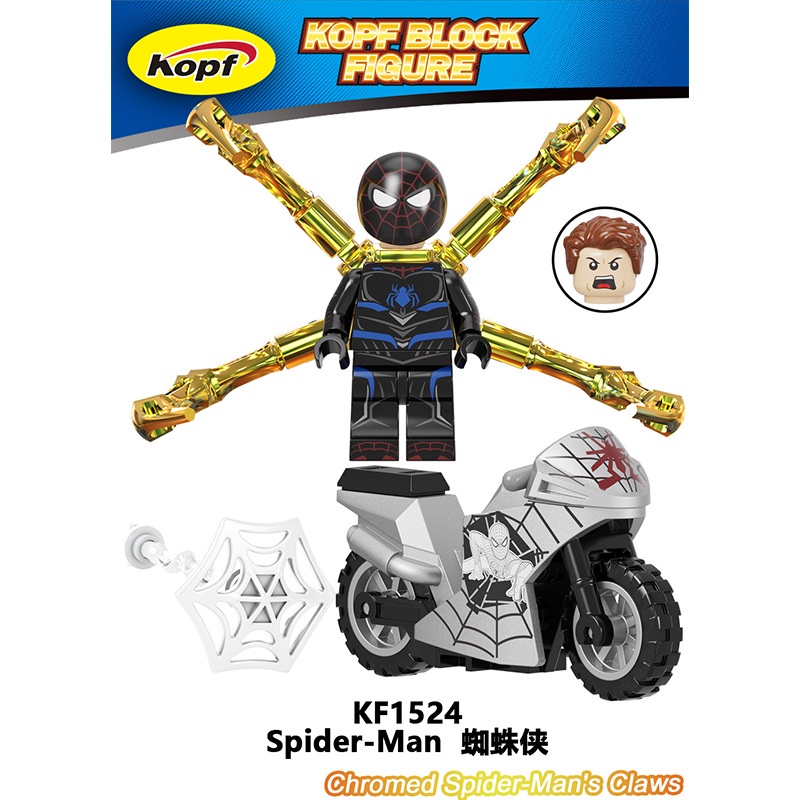 Deadpool Mô Hình Nhân Vật Người Nhện Lái Xe Mô Tô Độc Đáo