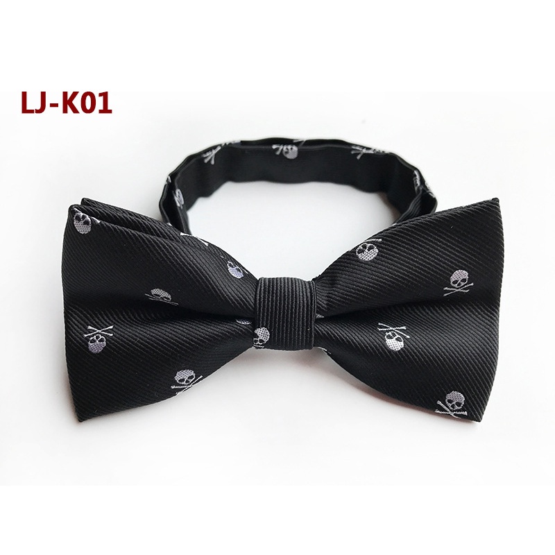 Nơ EFAN đeo cổ màu đen trơn thời trang cho nam