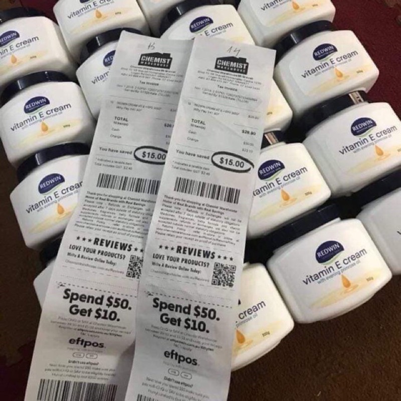 KEM TẨY TẾ BÀO CHẾT & DƯỠNG DA MỀM MỊN Redwin Vitamin E Cream Úc