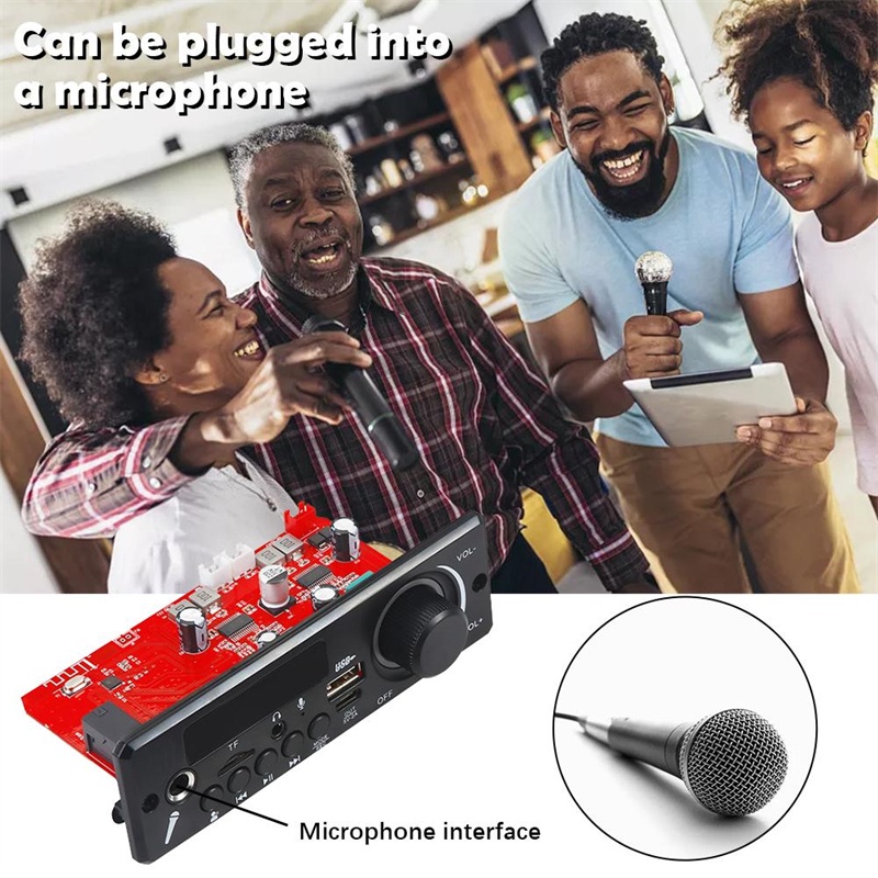 Bộ Khuếch Đại Âm Thanh 80W Bluetooth 5.0 MP3 12V MP3 USB FM Chuyên Dụng Cho Xe Hơi