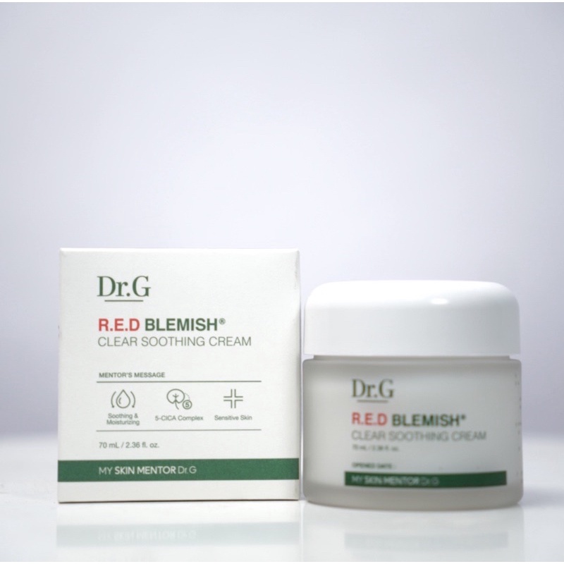 Kem dưỡng cho da dầu mụn DrG Dr.G Red Blemish cica soothing cream 70ml