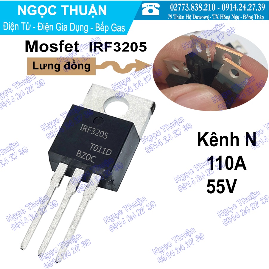Mosfet IRF3205 KÊNH N  110A 55V