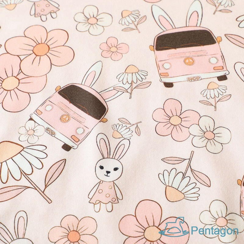 Áo Liền Quần Tay Ngắn Cổ Tròn Bằng Cotton In Họa Tiết Xinh Xắn Thời Trang Mùa Hè Cho Bé Gái 0-24 Tháng Tuổi