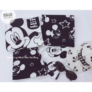 B716- SET 2 BỘ ĐÙI MICKY ĐEN TRẮNG
