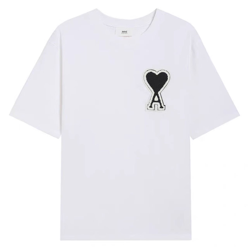 Áo Thun Tay Ngắn Màu Trơn In Chữ Thời Trang Xuân Hè Cho Cặp Đôi