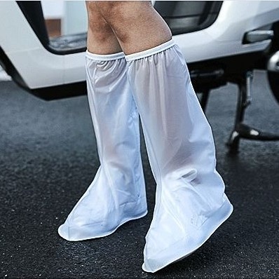 Ủng Đi Mưa, Ủng Bọc Giày Đi Mưa Cổ Cao Đế Cao Su Chống Trơn Trượt Cao Chất Liệu Nhựa PVC Cao Cấp