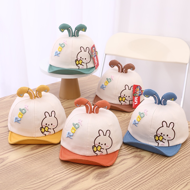 Mũ Lưỡi Trai Thêu Hình Thỏ Dễ Thương Cho Bé