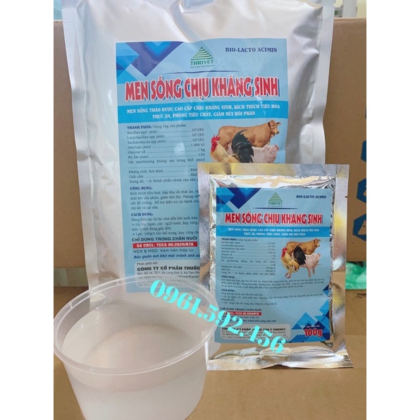 MEN SỐNG CHỊU KHÁNG SINH (1kg 10 gói 100g)