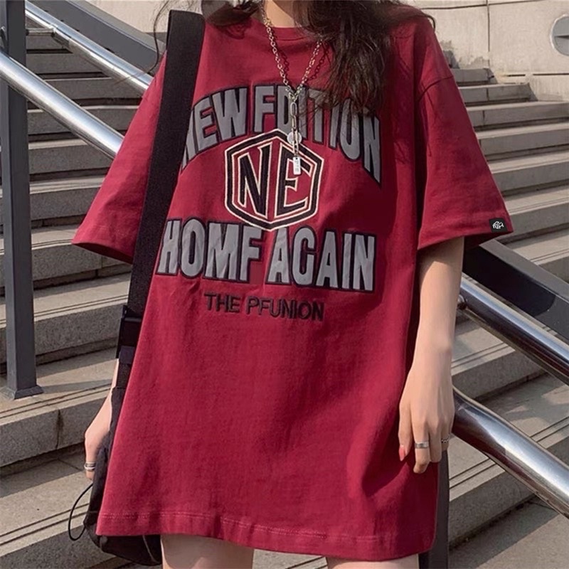 Áo thun phông logo tay nam nữ PINK tay lỡ form rộng NEW FDITION Unisex | BigBuy360 - bigbuy360.vn