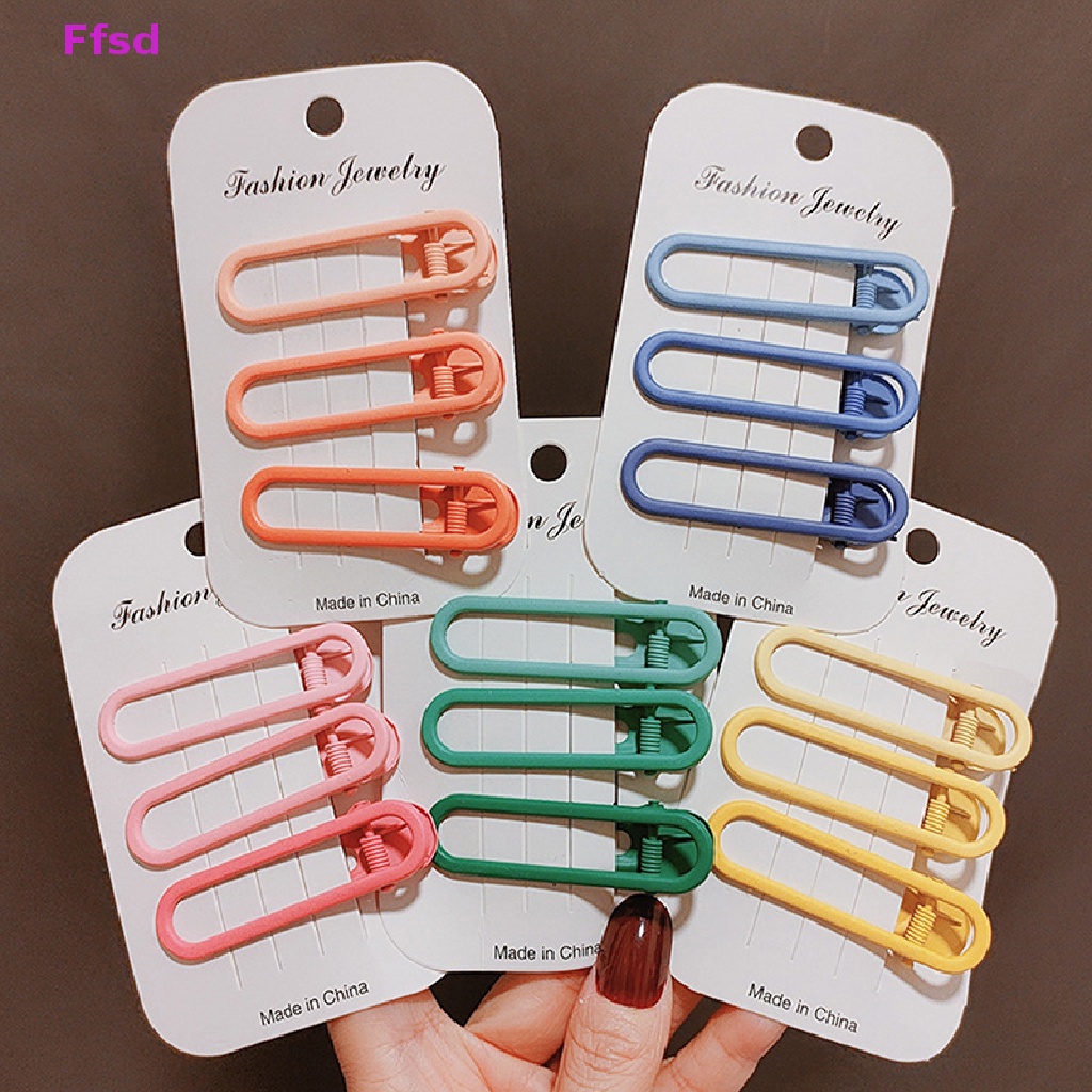 Set 3 Kẹp Tóc Hợp Kim Tùy Chỉnh Bán Sỉ Cho Bé Gái * Hàng Bán Chạy