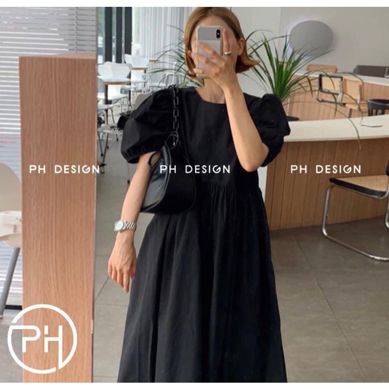 Váy thô xếp li kiểu babydoll neww (Ảnh thật)