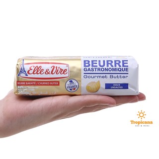 Bơ cuộn lạt Elle&Vire 82% béo - Thỏi 250gr