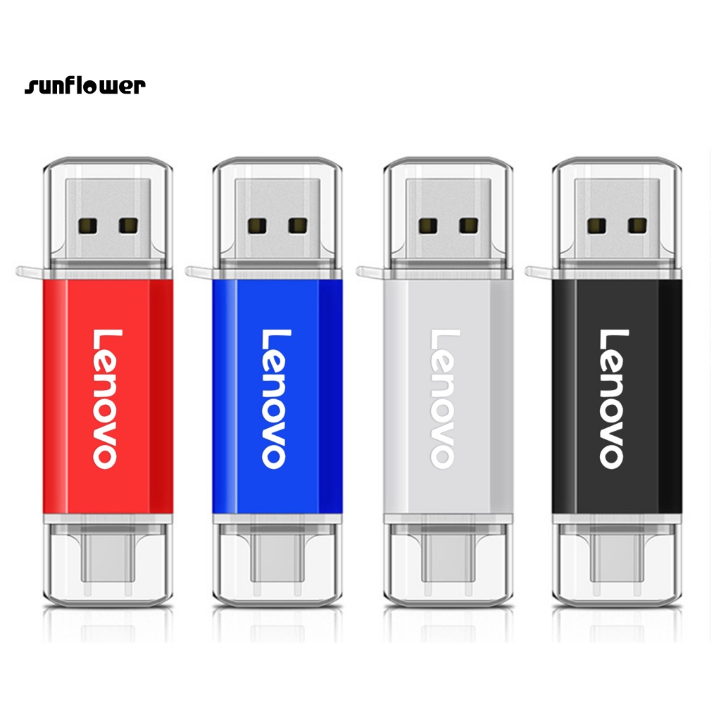 Ổ đĩa flash LENOVO USB Type-C thích hợp cho điện thoại thông minh/ máy tính