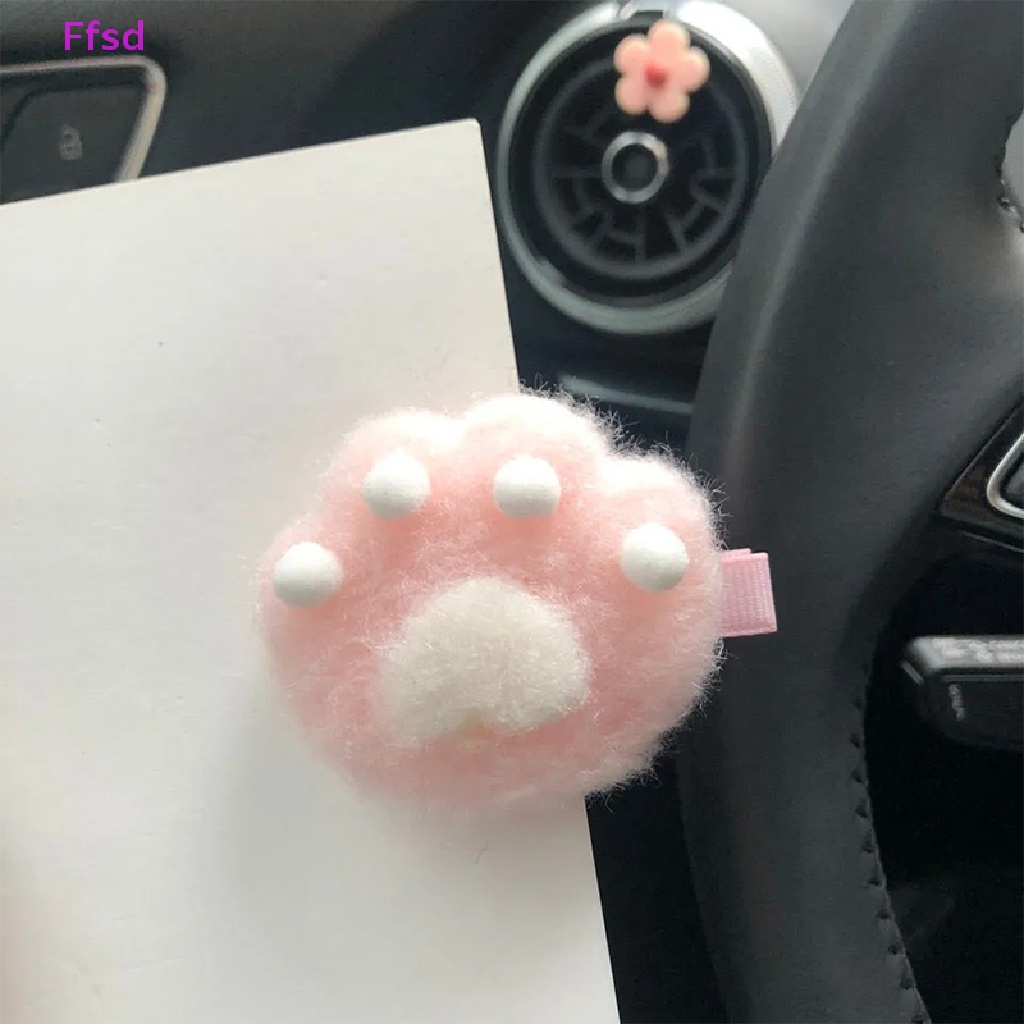 {Ffsd} Set 5 Kẹp Tóc Mái Bằng Lông Nhung Hình Chân Mèo Màu Hồng Thời Trang Thu Đông Dễ Thương Phù Hợp Với Trẻ Em * Hàng Bán Chạy