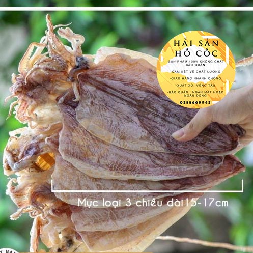 VIP3/500g mực khô size 18-24 con/kg hàng trắng đẹp tiền nào của đó
