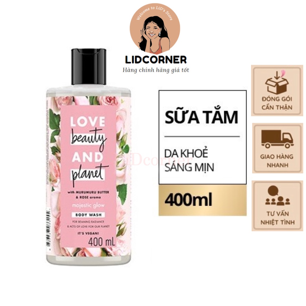 Sữa tắm làm sáng da Love Beauty And Planet Delicious Glow 400ml