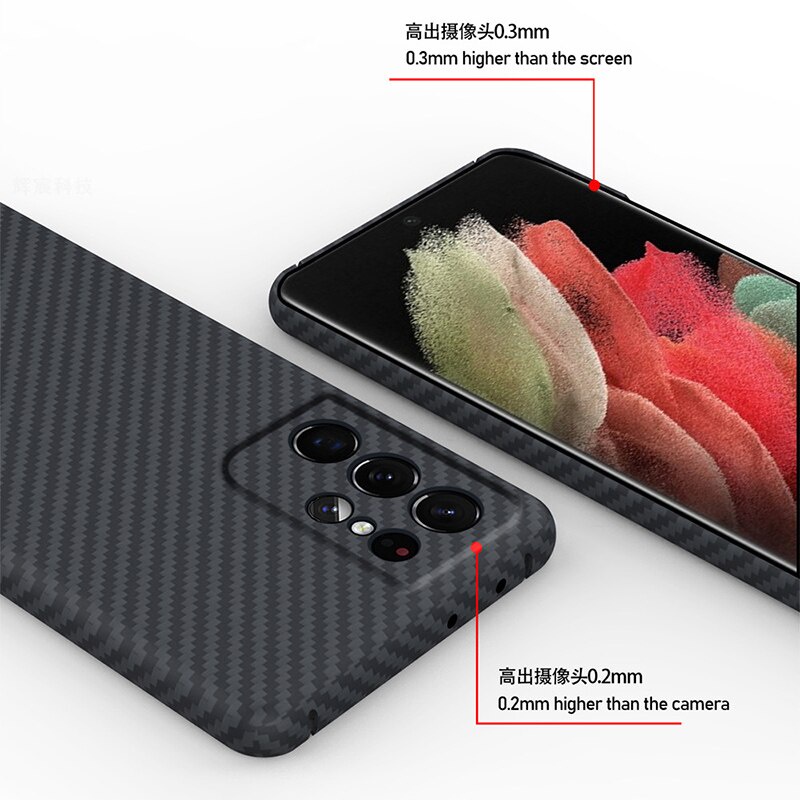 Ốp Điện Thoại Sợi Carbon Chống Rơi Cho Samsung Galaxy S21 S22 Plus S23 Ultra Galaxy S23