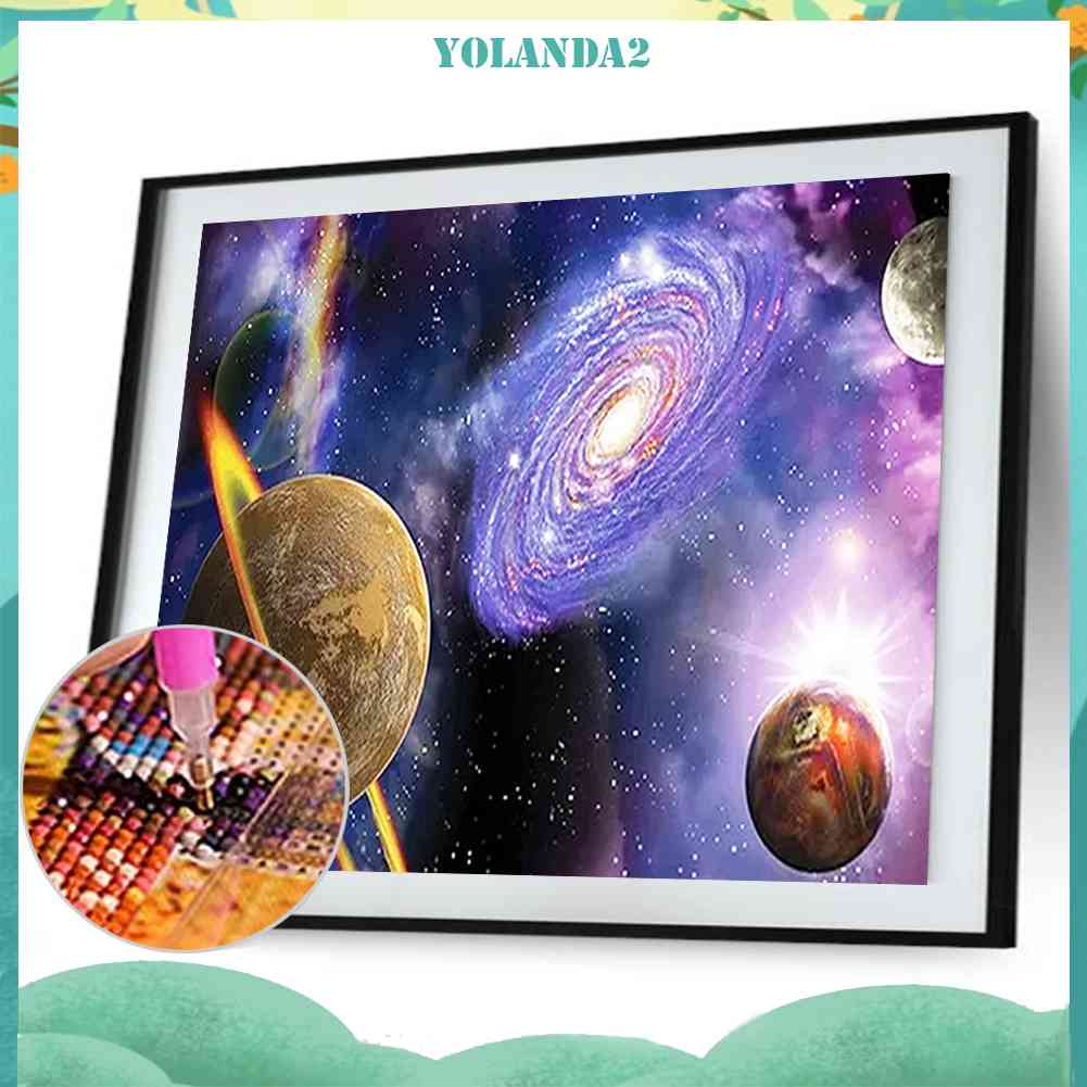 Bộ Tranh Đính Đá 5D DIY Hình Thiên Hà Độc Đáo Sáng Tạo