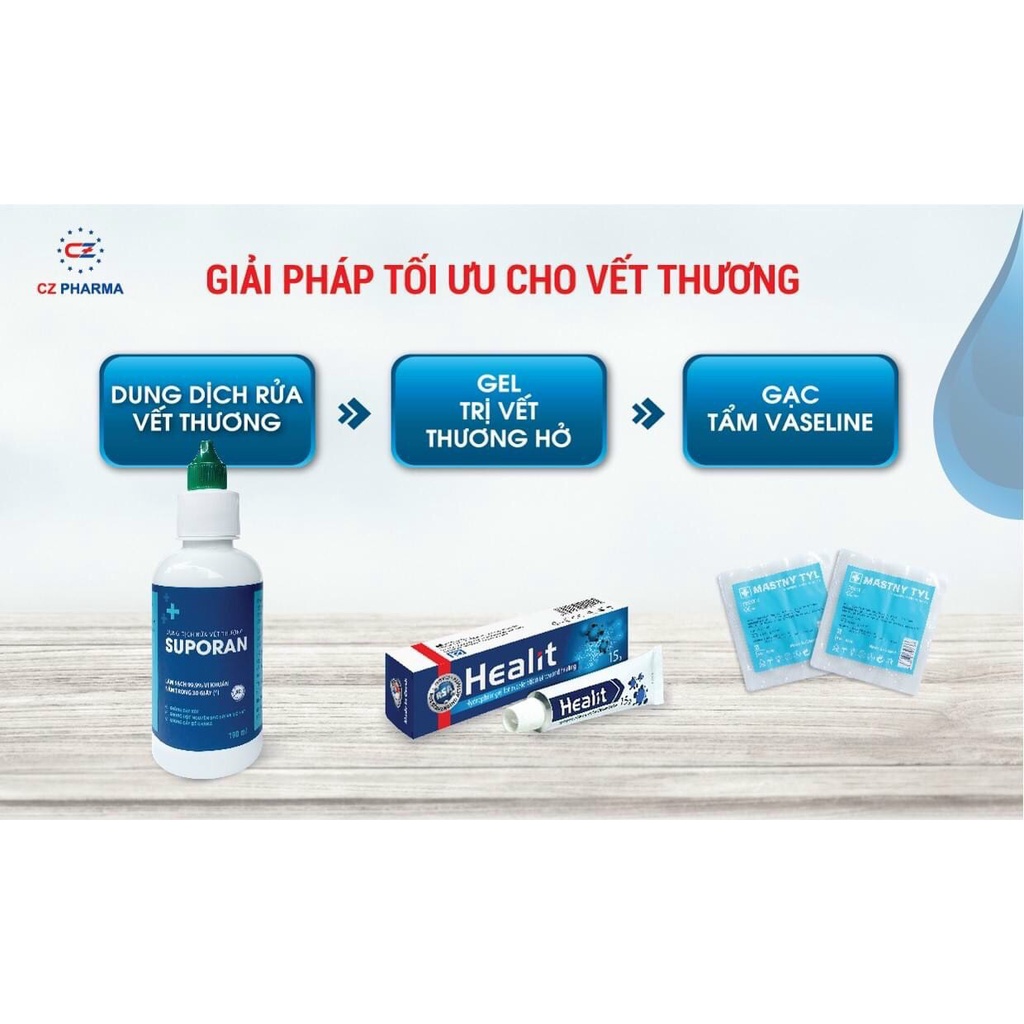 SUPORAN - Dung dịch sát khuẩn làm sạch 99,9% vi khuẩn, nấm trong vòng 30 giây chai 100ml