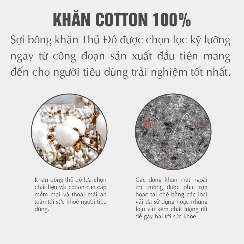 Combo 4 khăn bông tắm gội rửa mặt, 100% cotton thấm hút kháng khuẩn, không xổ lông phai màu an toàn cho sức khoẻ