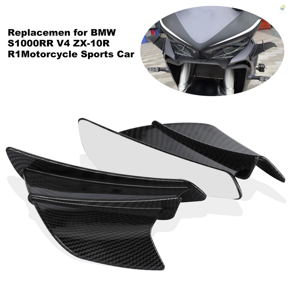 Cánh Gió Bằng Sợi Carbon Màu Đen Thay Thế Chuyên Dụng Cho Xe Mô Tô BMW S1000RR V4 ZX-10R