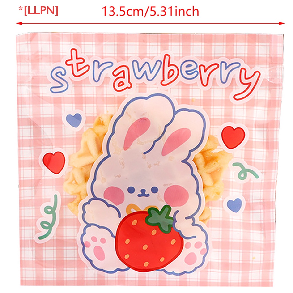 Set 10 Túi Đựng Bánh Kẹo Có Khóa Kéo Họa Tiết Hoạt Hình Dễ Thương