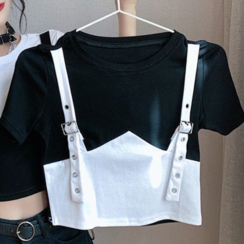 IELGYÁo Dệt Kim Dáng Ngắn Lưng Cao Thời Trang Cho Nữ