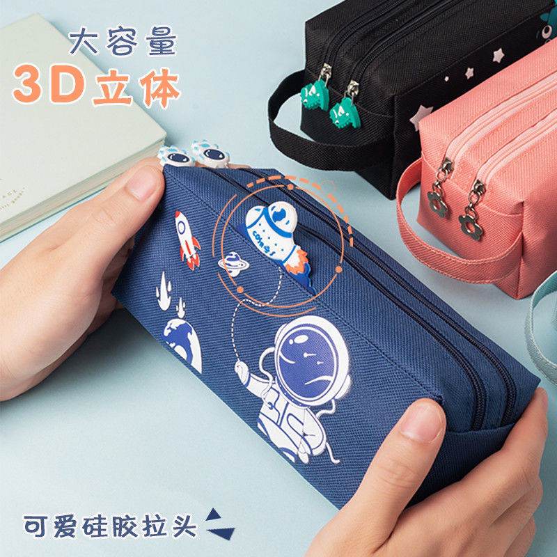 Túi Đựng Bút , Ví bút vải 2 ngăn hình siêu nhân, công chúa, nhân vật hoạt hình ngộ nghĩnh,...bóp viết cute