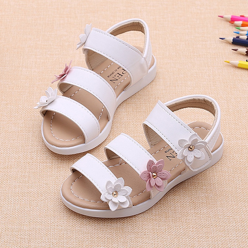 Xăng đan Chống Trượt Trọng Lượng Nhẹ Thoáng Khí Dành Cho Bé Gái Tập Đi Aku