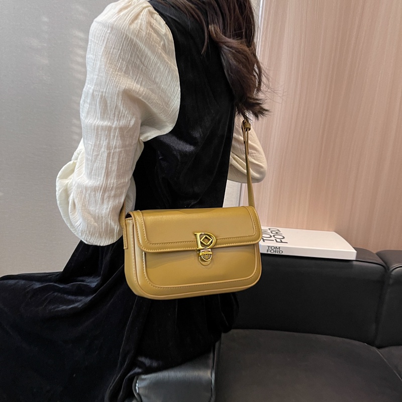 Túi Đeo Chéo Màu Trắng Phong Cách retro Hàn Quốc Đơn Giản Cho Nữ