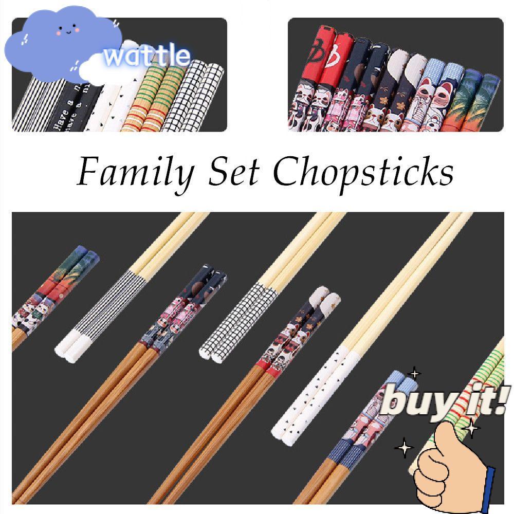 Bộ 5 đôi đũa tre chịu nhiệt độ cao chống trượt