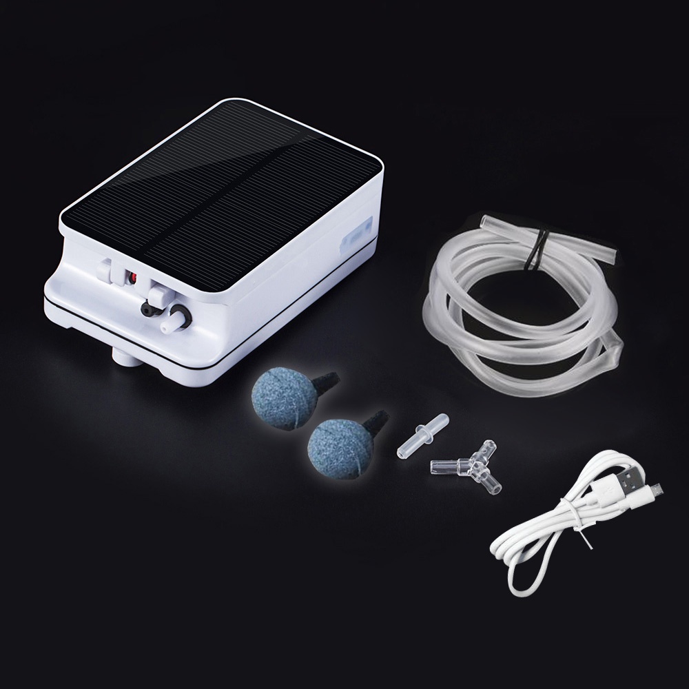 Máy Bơm Oxy Cho Bể Cá Dùng Năng Lượng Mặt Trời 5V