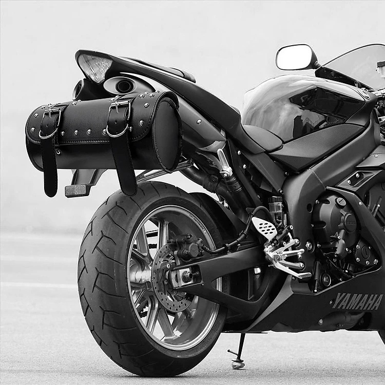 Túi Trống Tròn 30cm Đuôi Xe Máy Chống Nước cho xe Moto/xe đạp bằng da PU