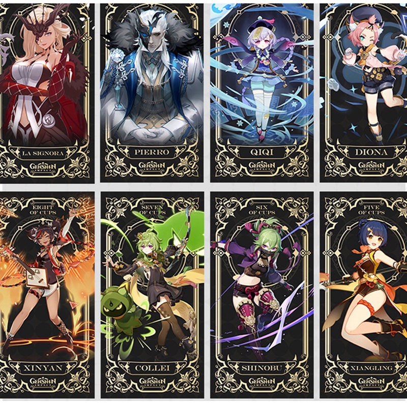 Bộ 56 Thẻ Bài Anime Genshin Va Chạm Độc Đáo Thú Vị