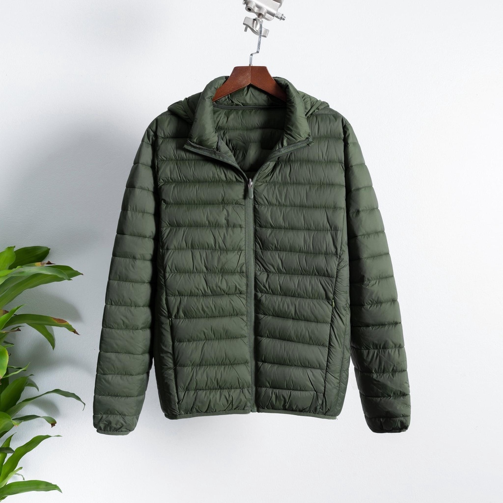 Áo khoác phao cả nam nữ dày dặn siêu ấm chần bông siêu nhẹ