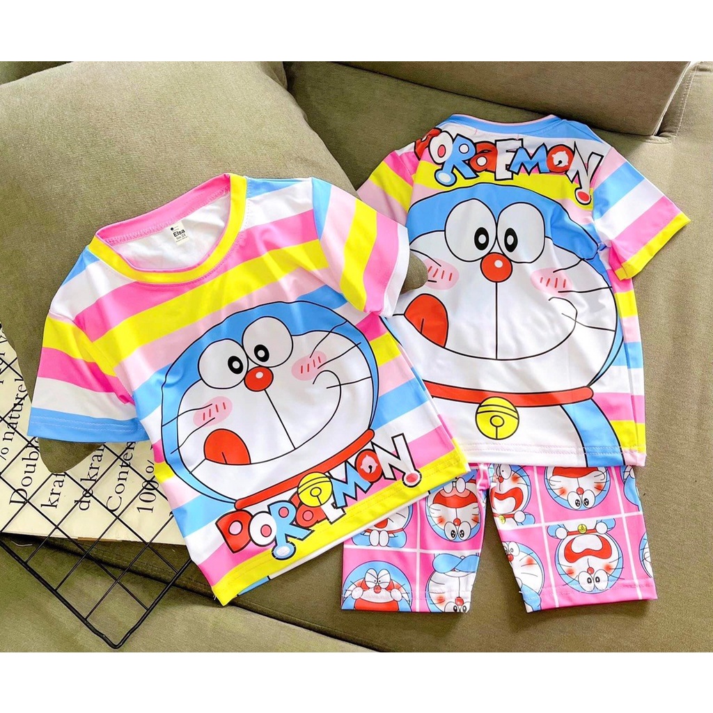 [8-40Kg] Bộ đồ bé gái quần Lửng in hình 3D HOT TREND chất vải mềm mịn thoáng mát được các bé yêu thích BGL20