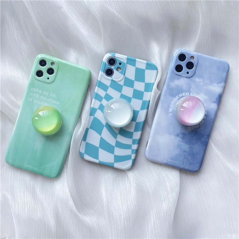 Giá Đỡ Điện Thoại Hình Tròn Họa Tiết Kẹo Mút Thời Trang DIY