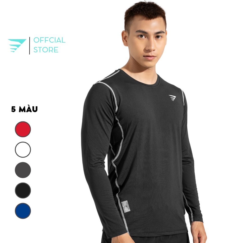 Áo thể thao giữ nhiệt nam Combat tay dài form ôm body co giãn 4 chiều hỗ trợ tập gym, đá banh, bóng rổ ABTD Fitme
