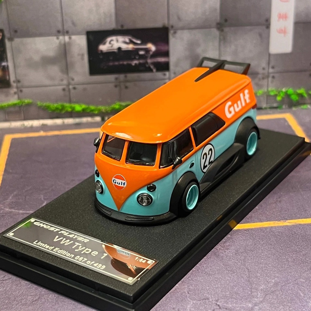 Mô hình xe Volkswagen RWB T1 Van Gulf #22 limited 499 tỉ lệ 1:64 Mini&Dream