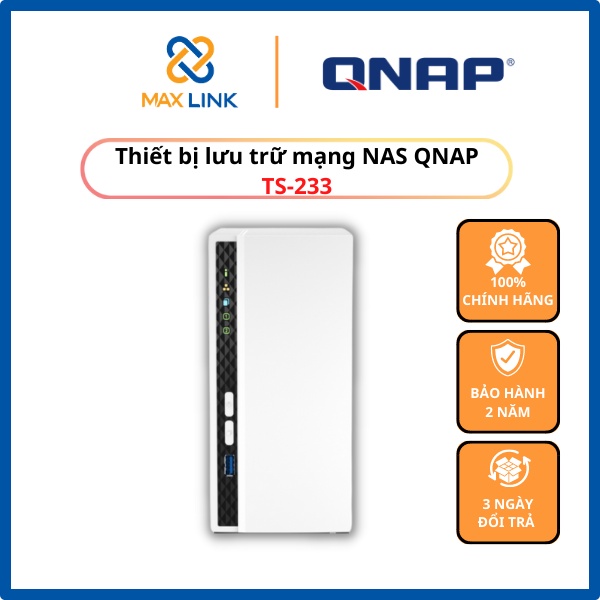 Thiết bị lưu trữ mạng NAS QNAP TS-233 HÀNG CHÍNH HÃNG