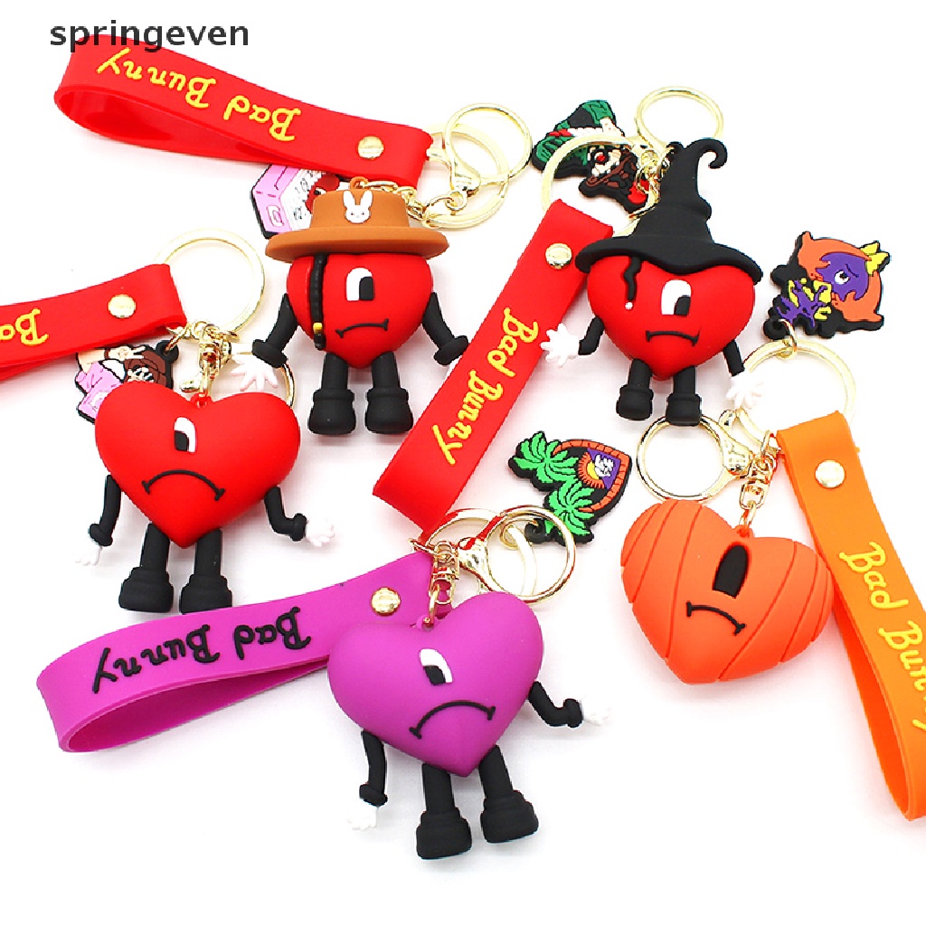 Móc Khóa Cao Su Mềm Hình Thỏ 3D Thời Trang