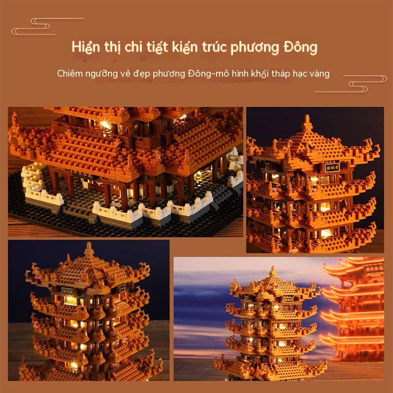 Bộ Đồ Chơi Lắp Ráp Lego Hình Chim Hạc Màu Vàng Cỡ Lớn 1,000 Yuan