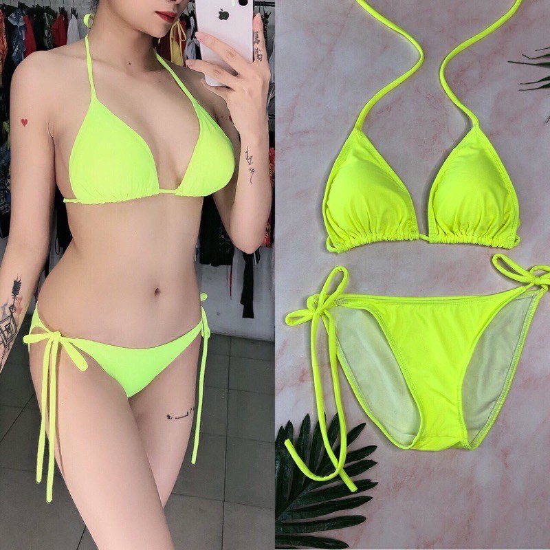 Bikini, Đồ Bơi Đi Biển Hai Mảnh Tam Giác Nhiều Màu Secxy HA BIKINI M45 | BigBuy360 - bigbuy360.vn
