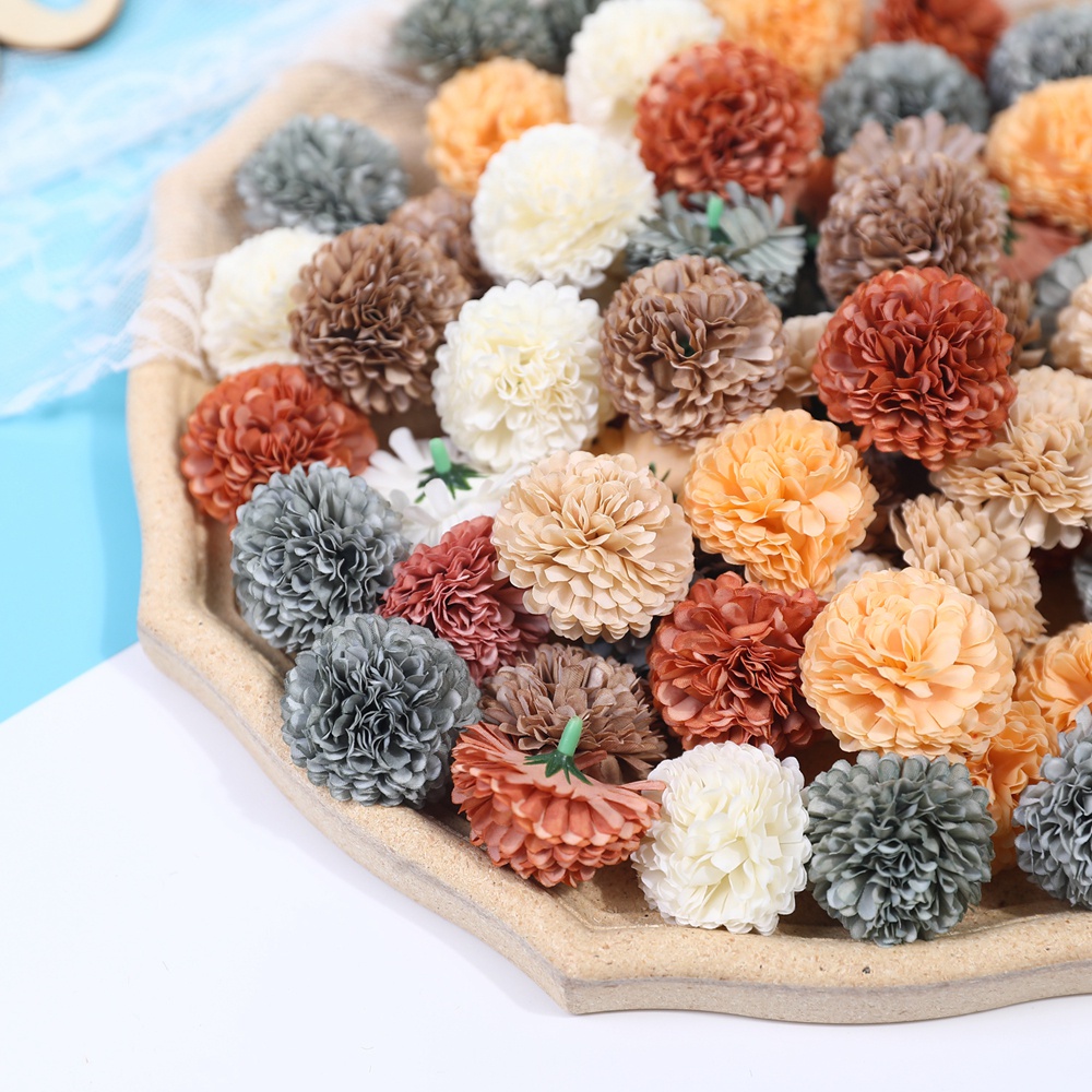 Set 10 Bông Hoa Cẩm Tú Cầu Giả 4CM Dùng Để Trang Trí Nhà Cửa / Tiệc Cưới