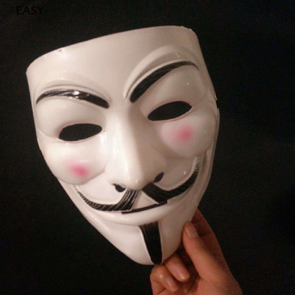 Ea V cho Mặt nạ Vendetta Mặt nạ kinh dị Halloween Mặt nạ dự tiệc Mặt nạ hóa trang Joker Maska VN