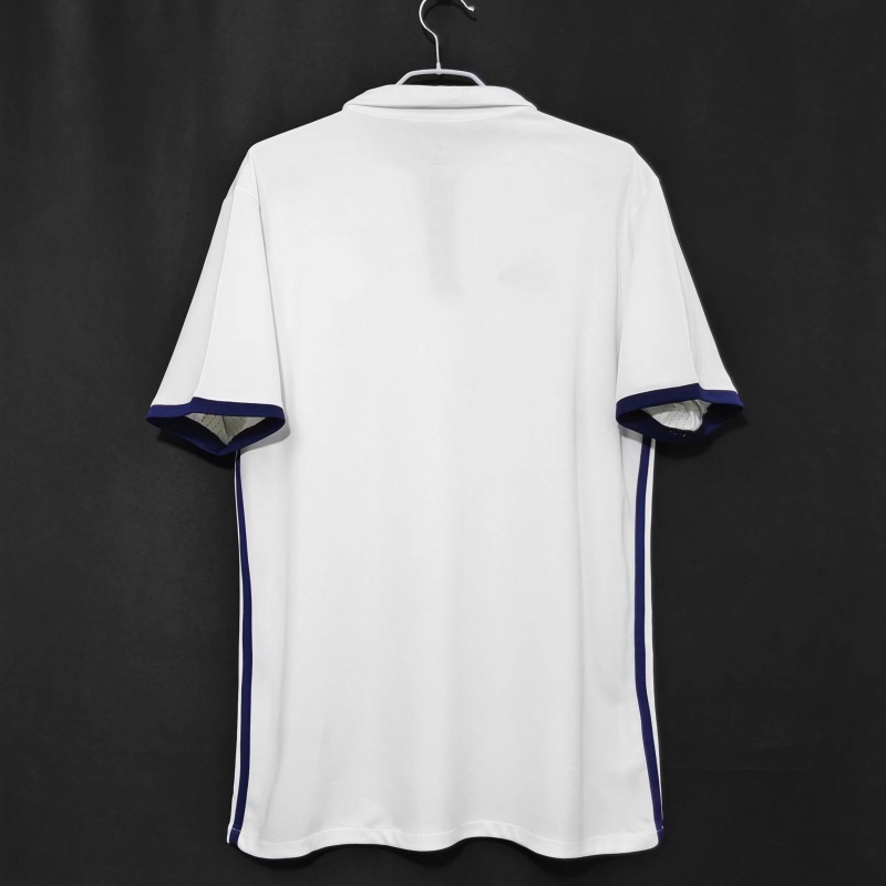 Áo Bóng Đá Ngắn Tay Phong Cách Retro Real Madrid 2016 / 17
